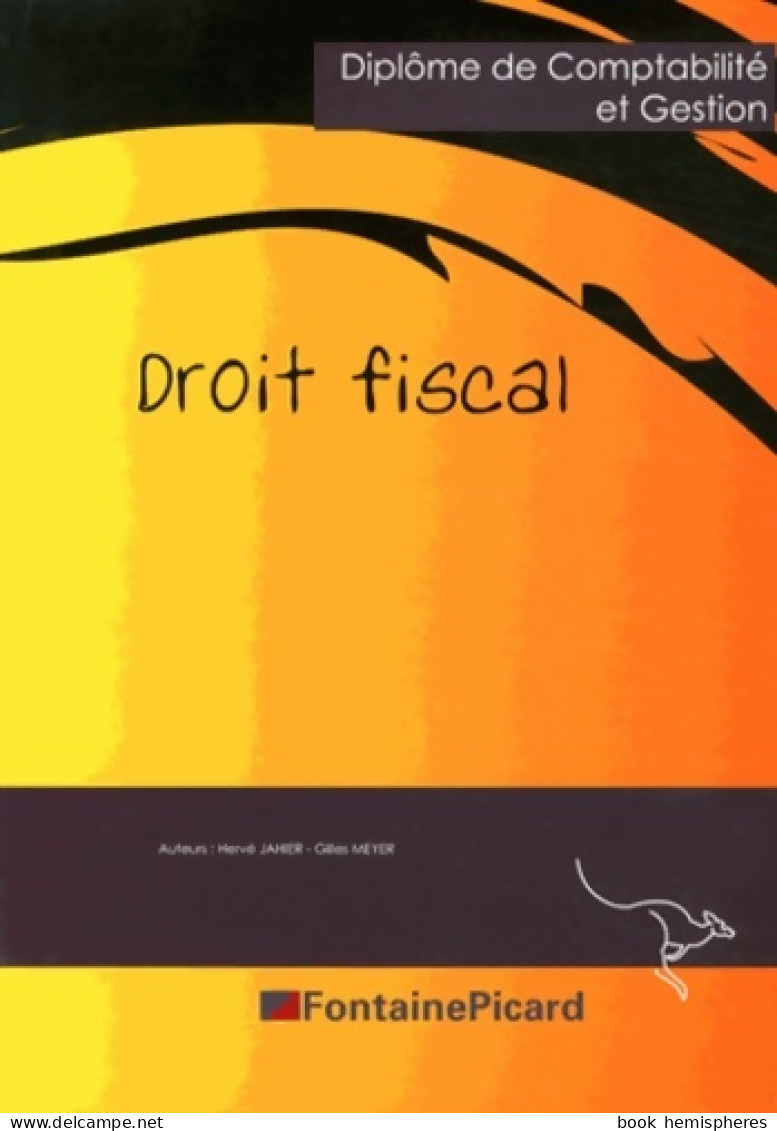 Droit Fiscal DCG (2013) De Hervé Jahier - Comptabilité/Gestion