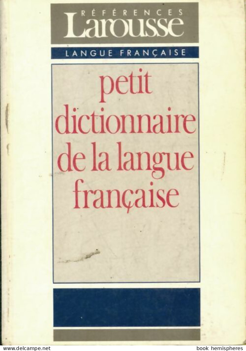Petit Dict. Lang. Fse Ref (1987) De Collectif - Wörterbücher