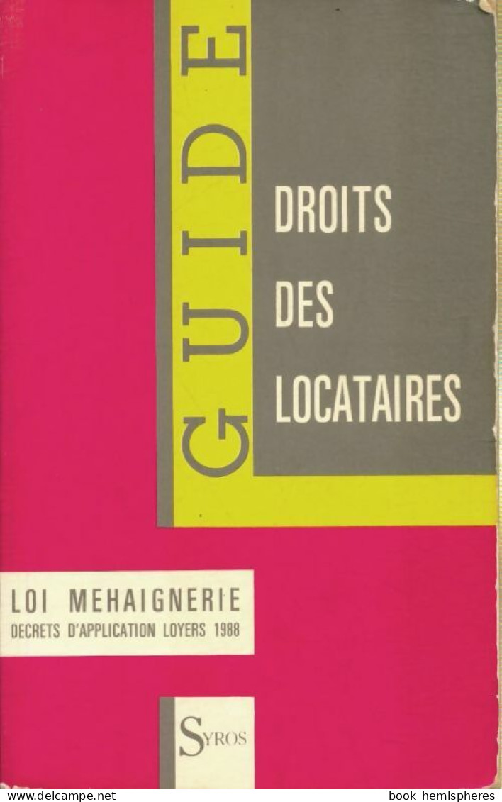 Droits Des Locataires (1988) De Collectif - Droit