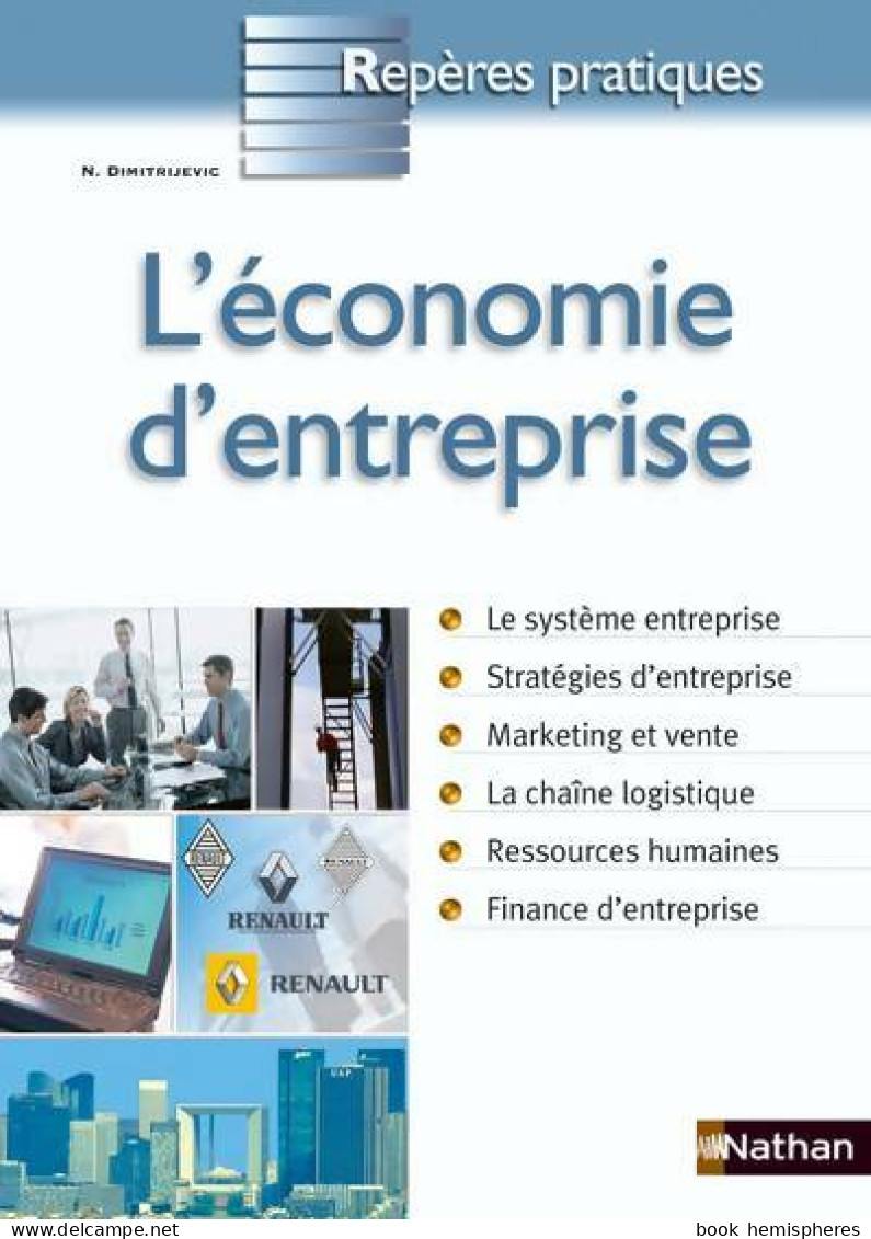 Économie Entreprise (2009) De Natacha Dimitrijevic - 18 Ans Et Plus