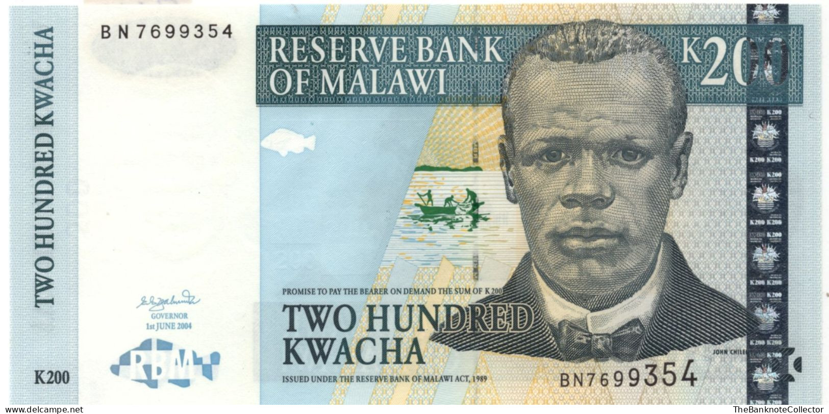 MALAWI 200 Kwacha 2004 P-55 UNC - Malawi