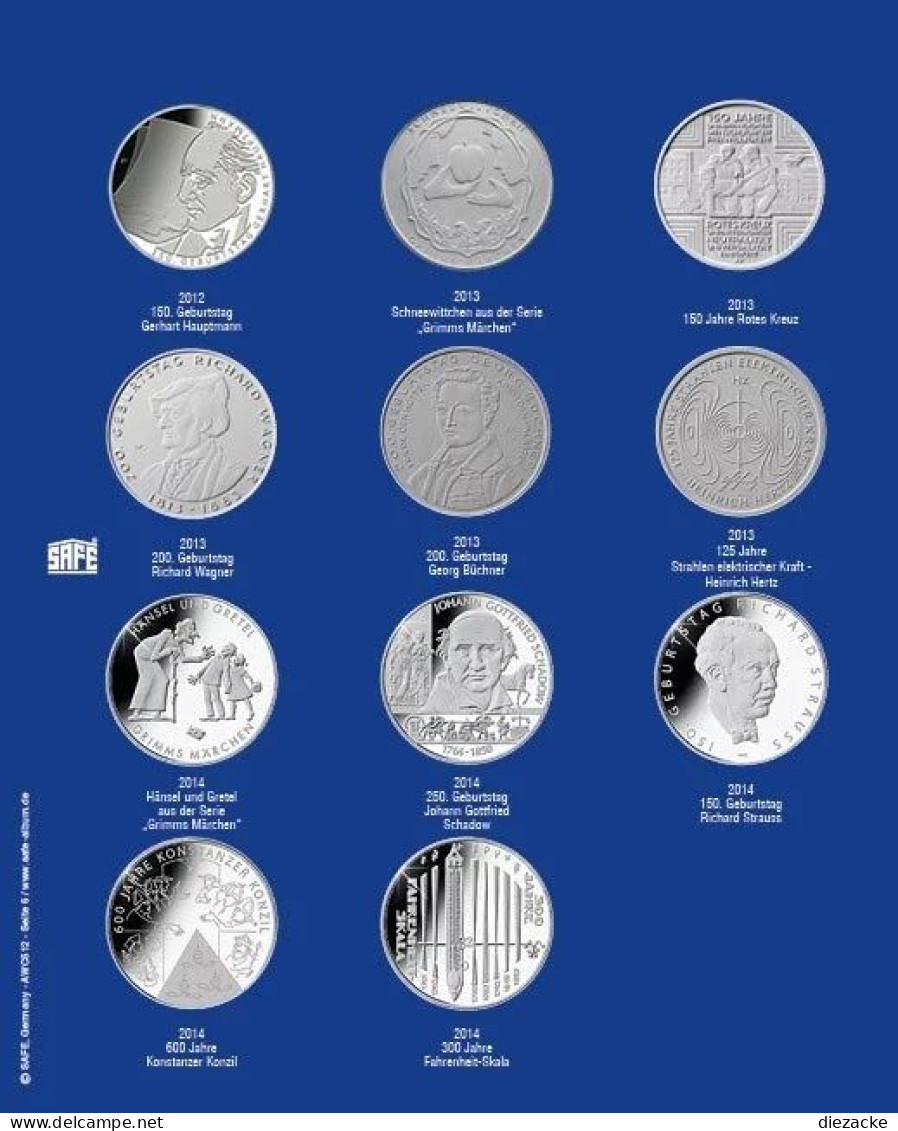 Safe Nachtragsblatt TOPset Für 10 Euro Münzen Nr. 7310-6 Neu - Matériel