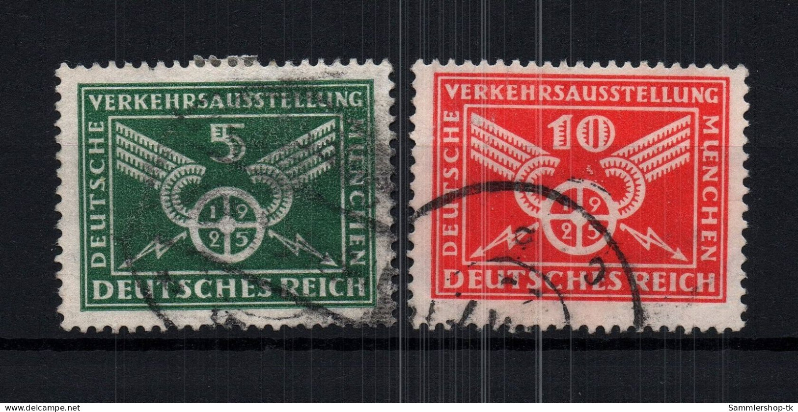 Dt. Reich Michel Nr. 370x + 371x Gestempelt - Other & Unclassified