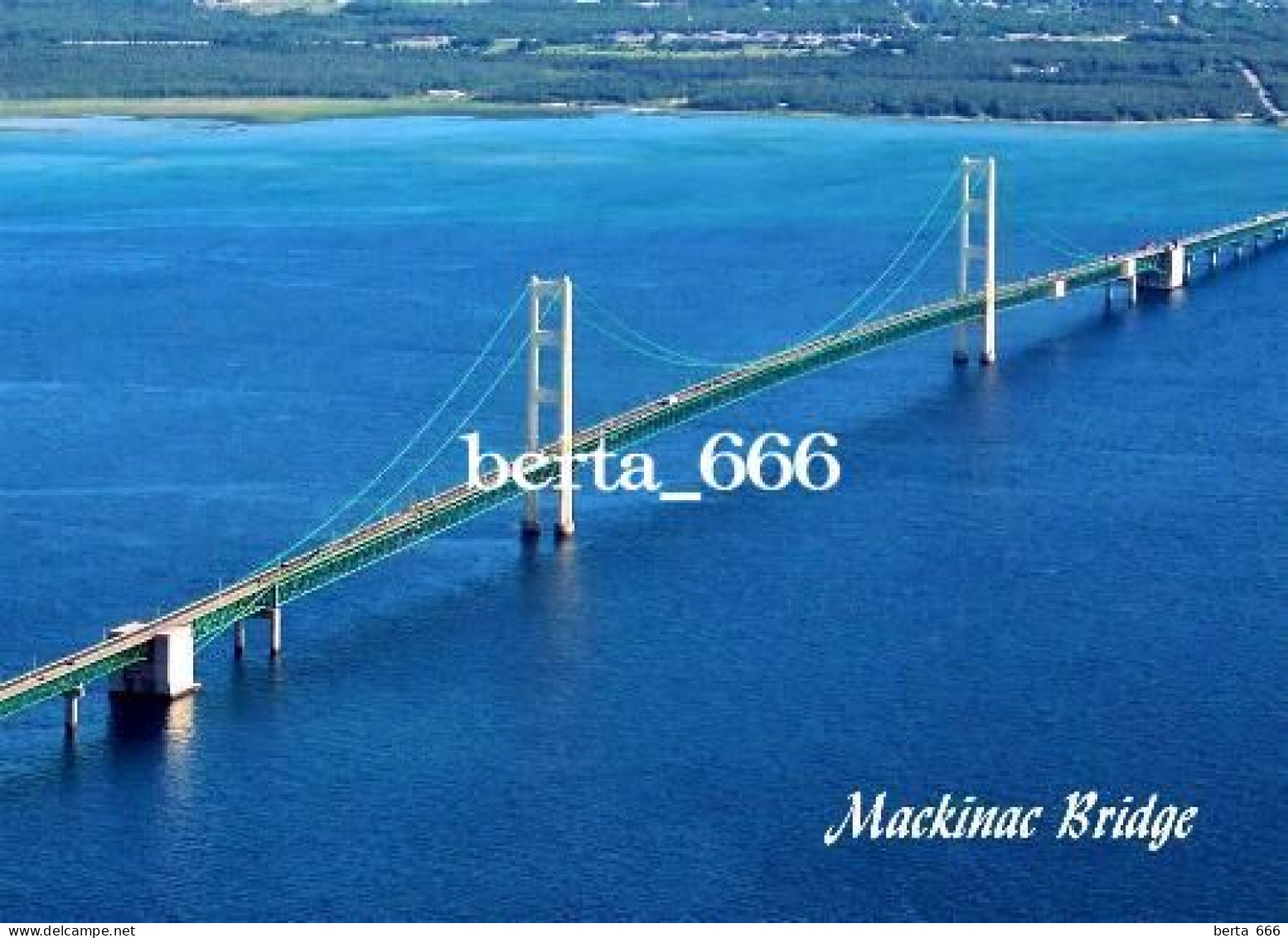 Unisted States Mackinac Island Bridge New Postcard - Other & Unclassified