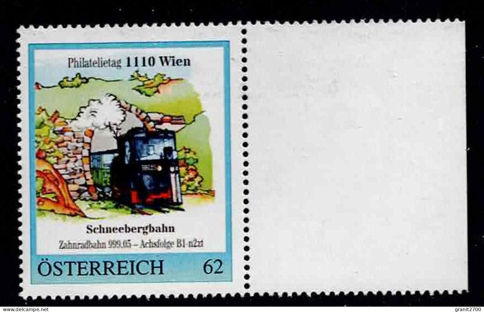 PM Philatelietag 1110 Wien - Schneebergbahn ( Zahnradbahn )  Ex Bogen Nr. 8112489  Vom 2.12.2014  Postfrisch - Personalisierte Briefmarken