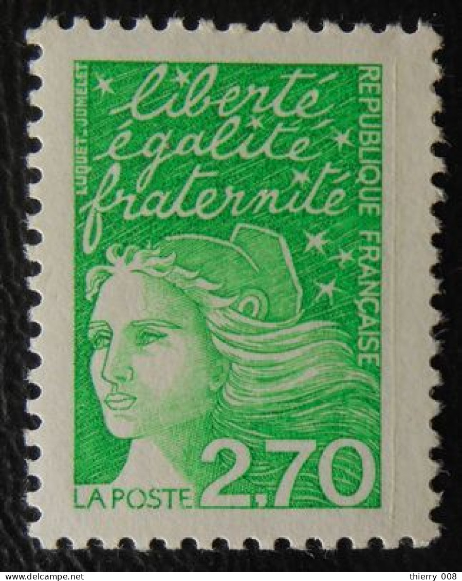 3091 France 1997 Oblitéré Marianne De Luquet 2 F 70 Vert - Oblitérés