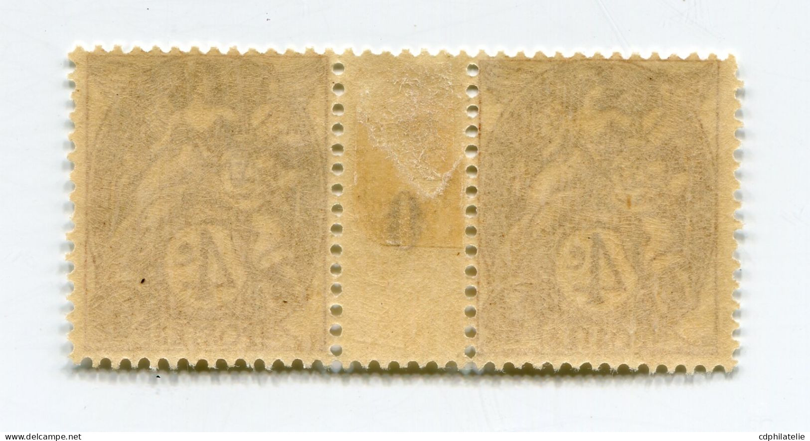 FRANCE N°110 * TYPE BLANC EN PAIRE AVEC MILLESIME 0 ( 1900 ) - Millesimes