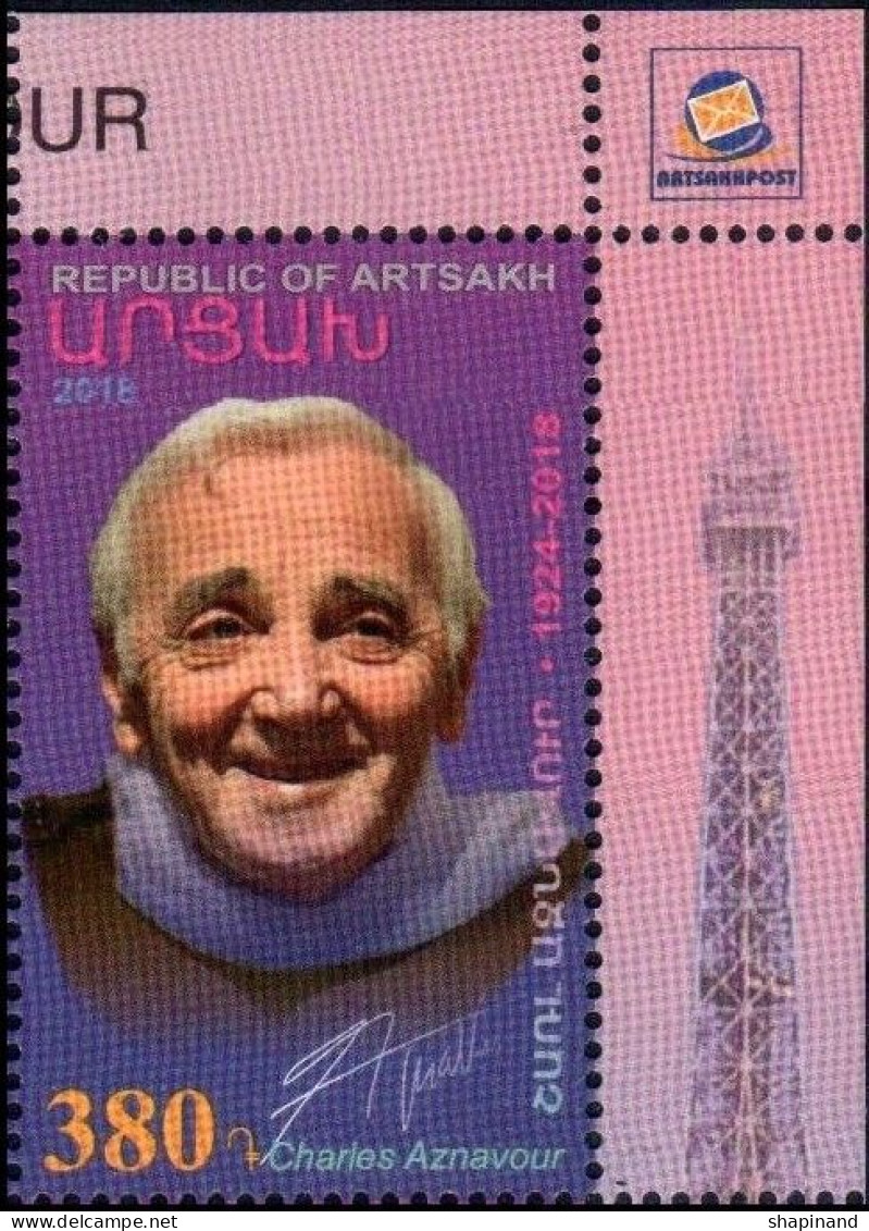 Artsakh 2018 "In Memory Of Charles Aznavour" 1v Quality:100% - Armenien