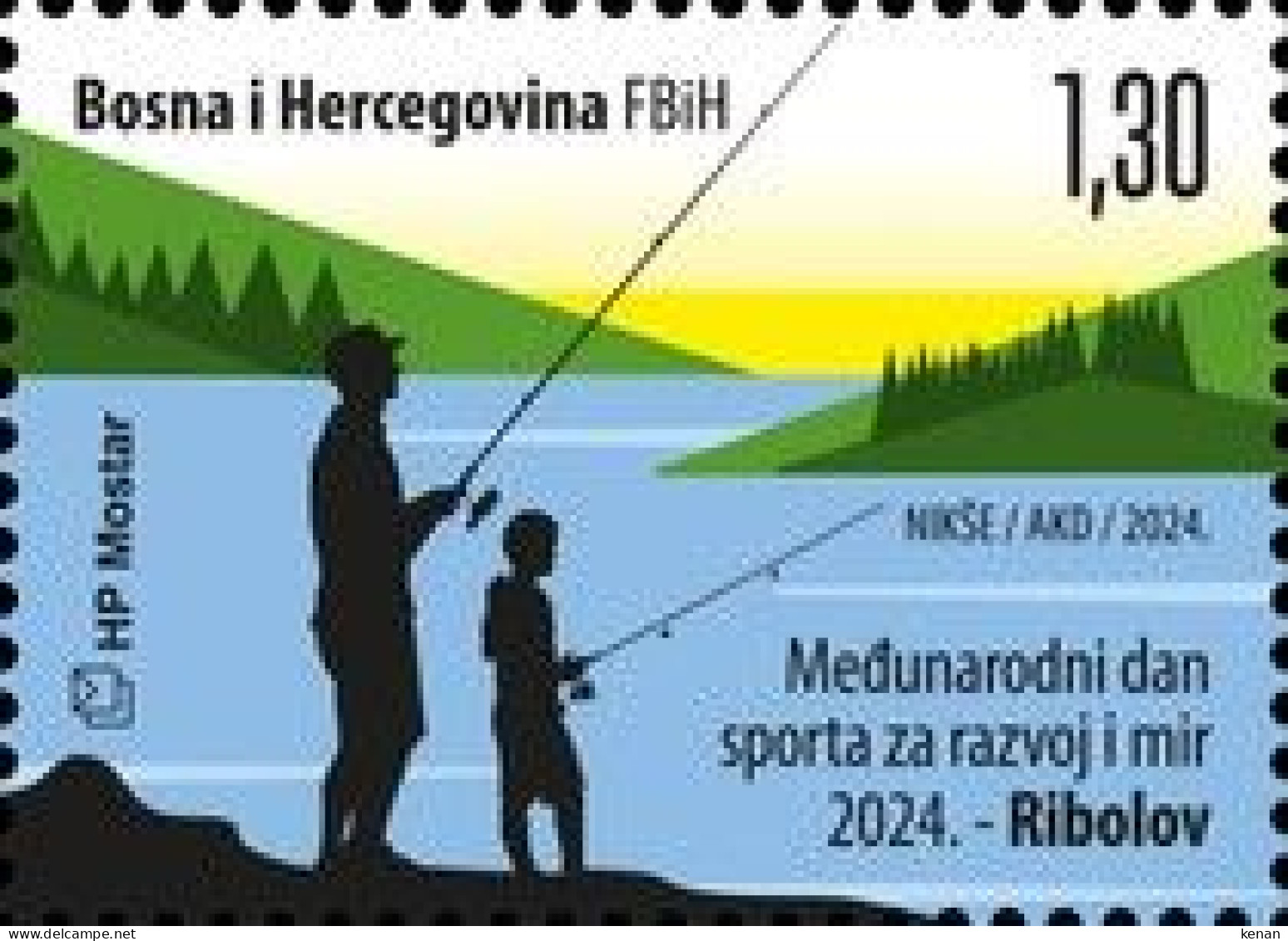 Bosnia And Hercegovina, HP Mostar, 2024, Internationla Day Of Sports For Development And Peace (MNH) - Bosnie-Herzegovine