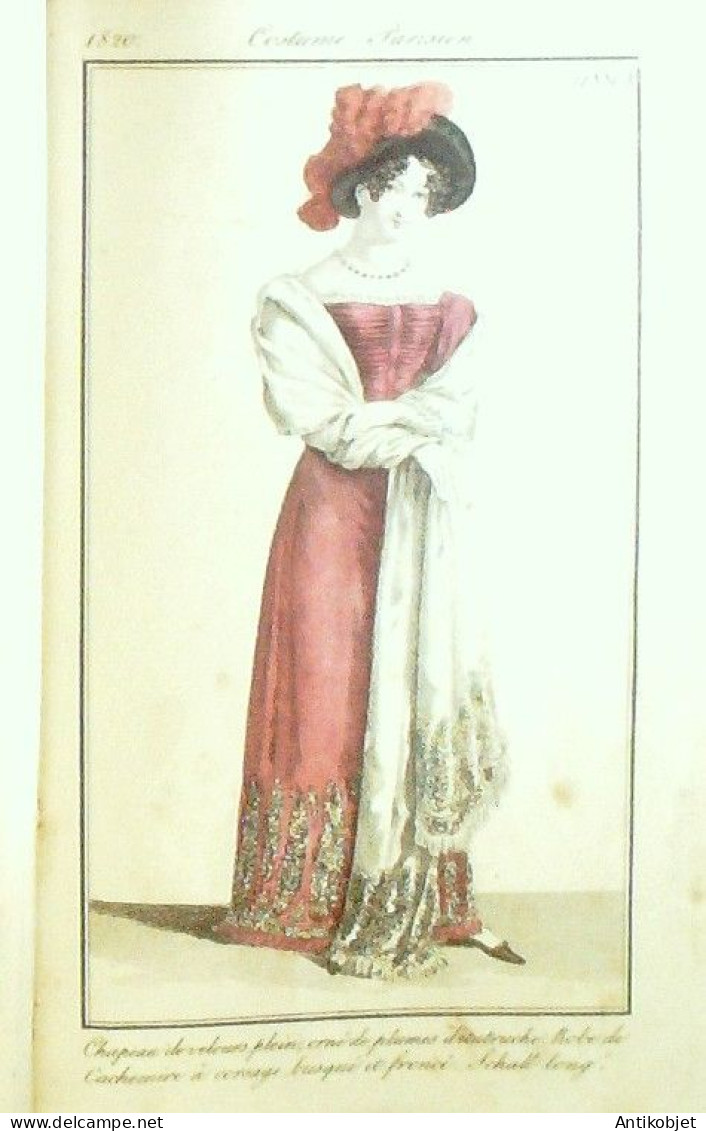 Journal Des Dames & Des Modes 1820 Costume Parisien Année Complète 83 Planches Aquarellées - Eaux-fortes