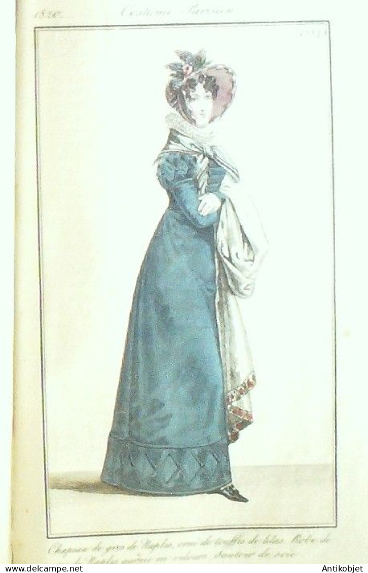 Journal Des Dames & Des Modes 1820 Costume Parisien Année Complète 83 Planches Aquarellées - Aguafuertes