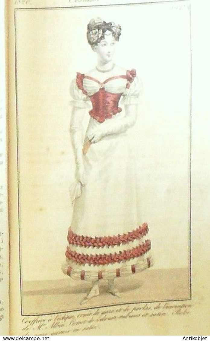 Journal des Dames & des Modes 1820 Costume Parisien Année complète 83 planches aquarellées