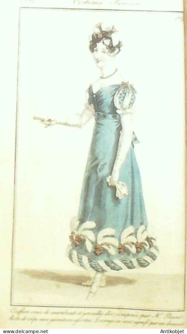 Journal des Dames & des Modes 1820 Costume Parisien Année complète 83 planches aquarellées