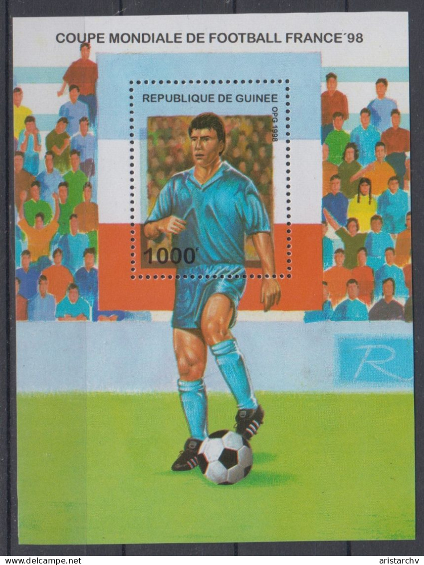 GUINEE 1998 FOOTBALL WORLD CUP S/SHEET AND 6 STAMPS - 1998 – Francia