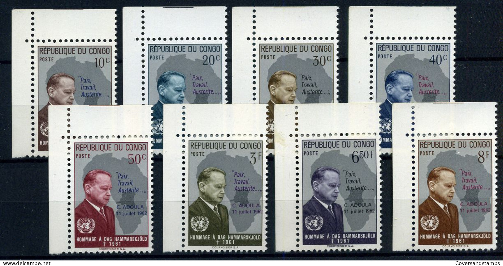 Républiquedu Congo 465/72 Met Bladboord  - MNH ** - Neufs