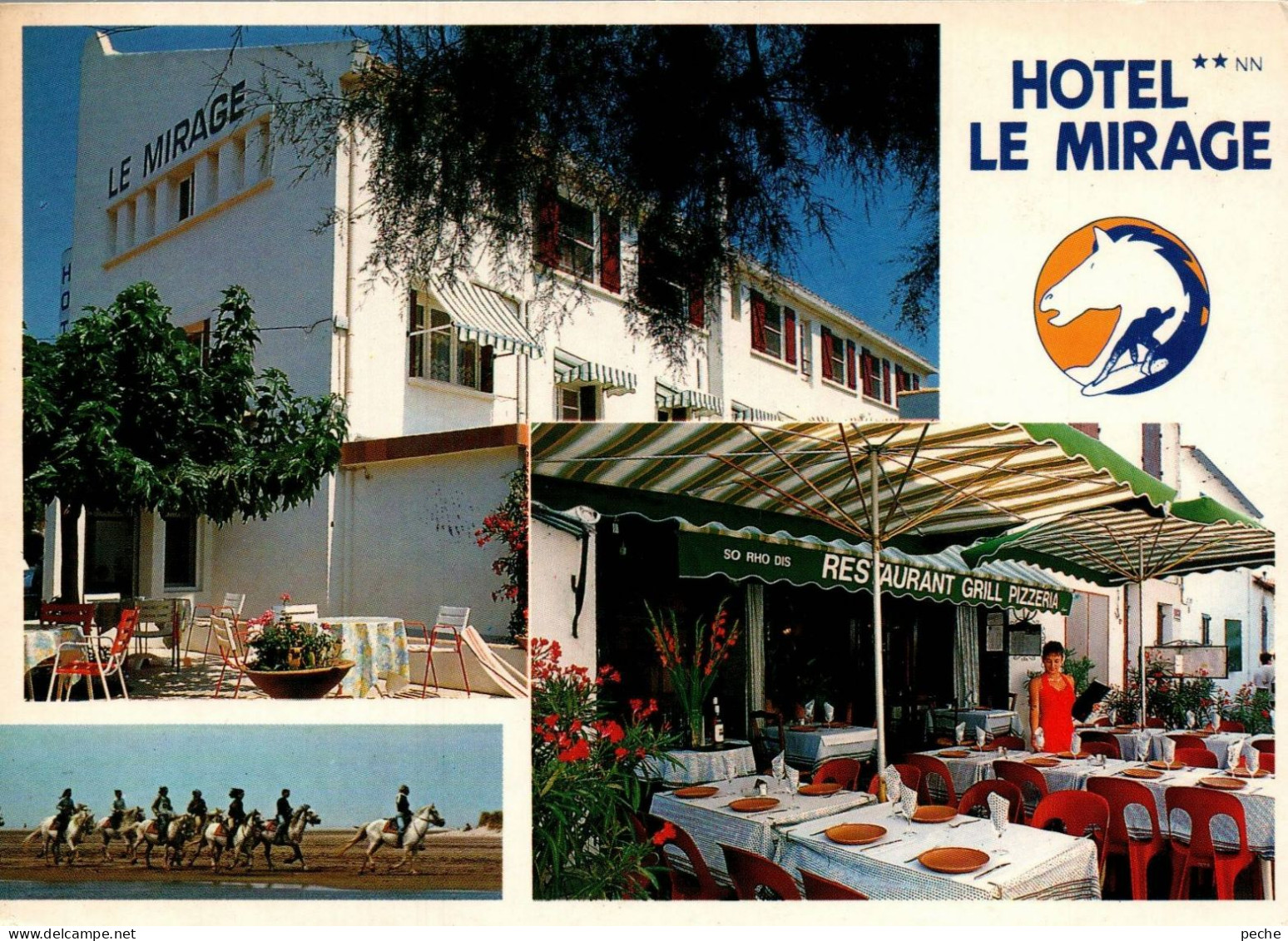 N°1007 Z -cpsm Les Saintes Marie De La Mer -hôtel "le Mirage" - Hoteles & Restaurantes