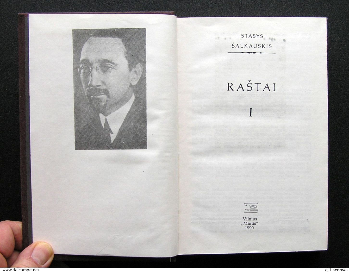 Lithuanian Book / Raštai (I Tomas) By Šalkauskis 1990 - Culture