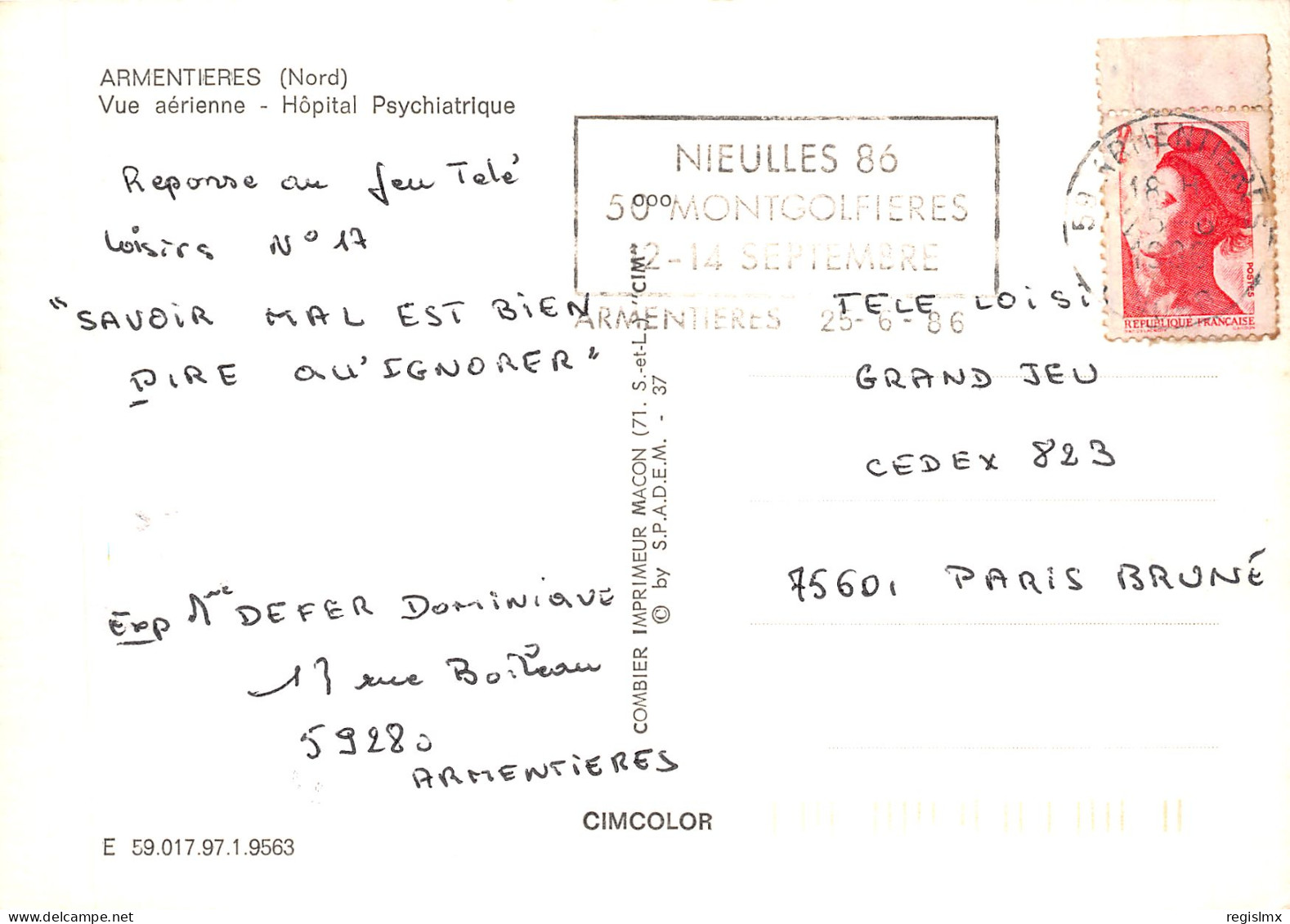 59-ARMENTIERES-N°T2187-C/0013 - Armentieres