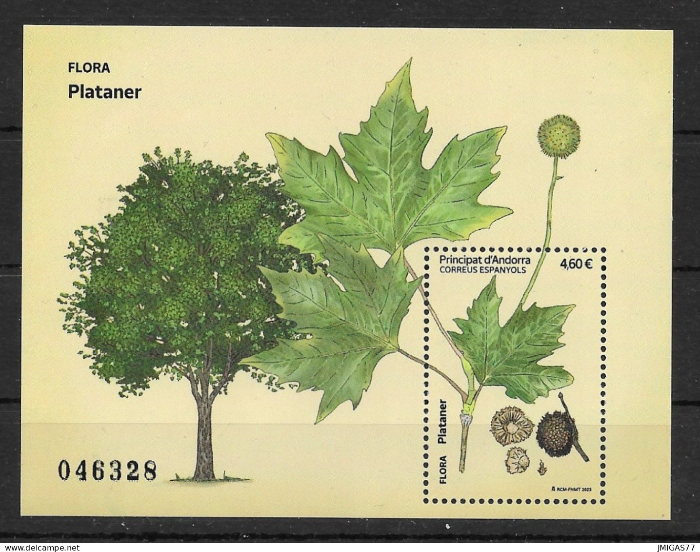 ANDORRE ESPAGNOL   Plataner  Neuf ** MNH  FACIALE - 30% !! - Unused Stamps