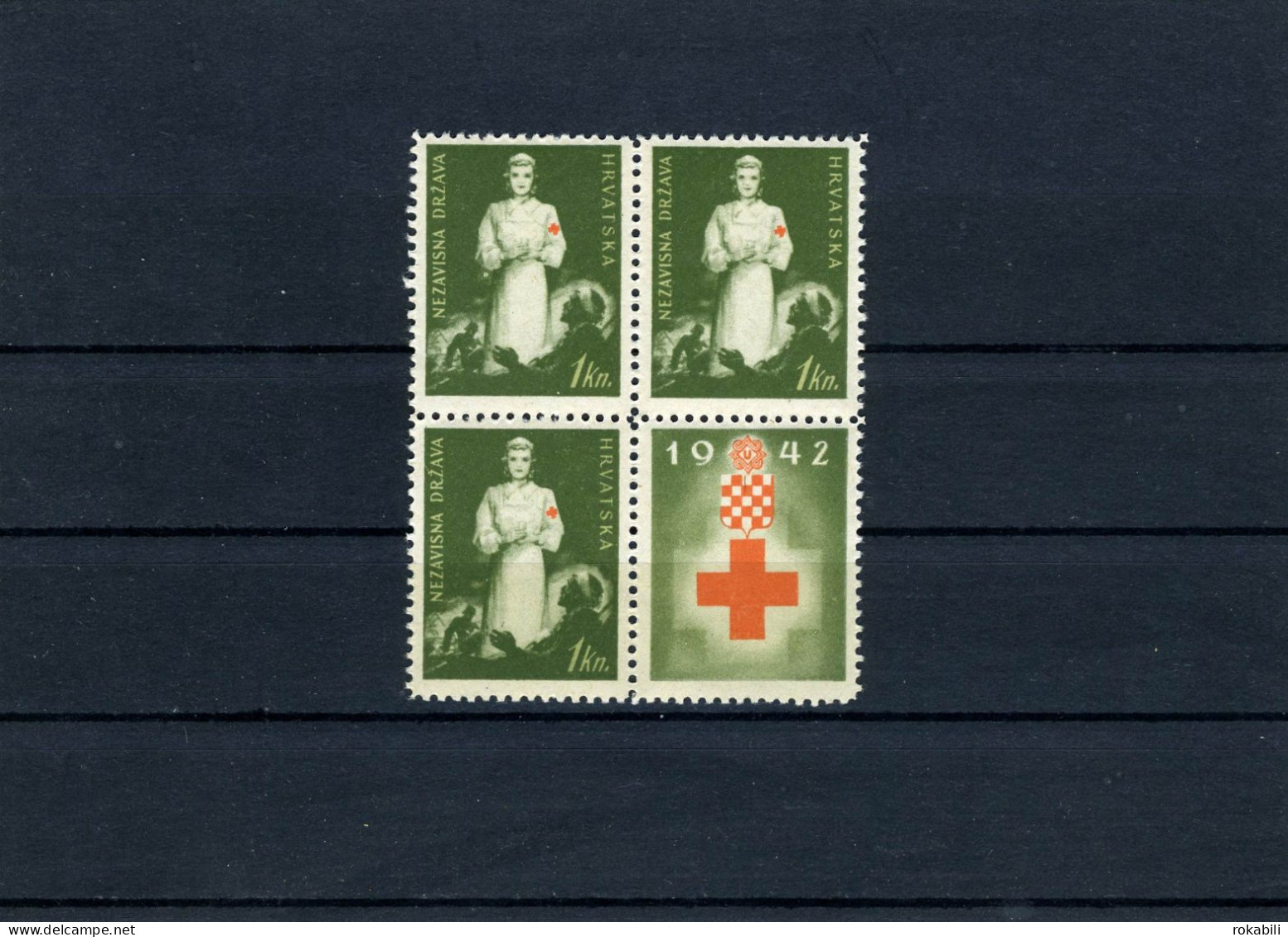 CROATIA NDH 1942...red Cross With Pendant......MNH**!!!04 - Croacia