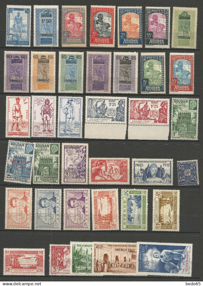 LOT  SOUDAN NEUF**  SANS CHARNIERE / Hingeless / MNH / Cote  62€ - Ongebruikt