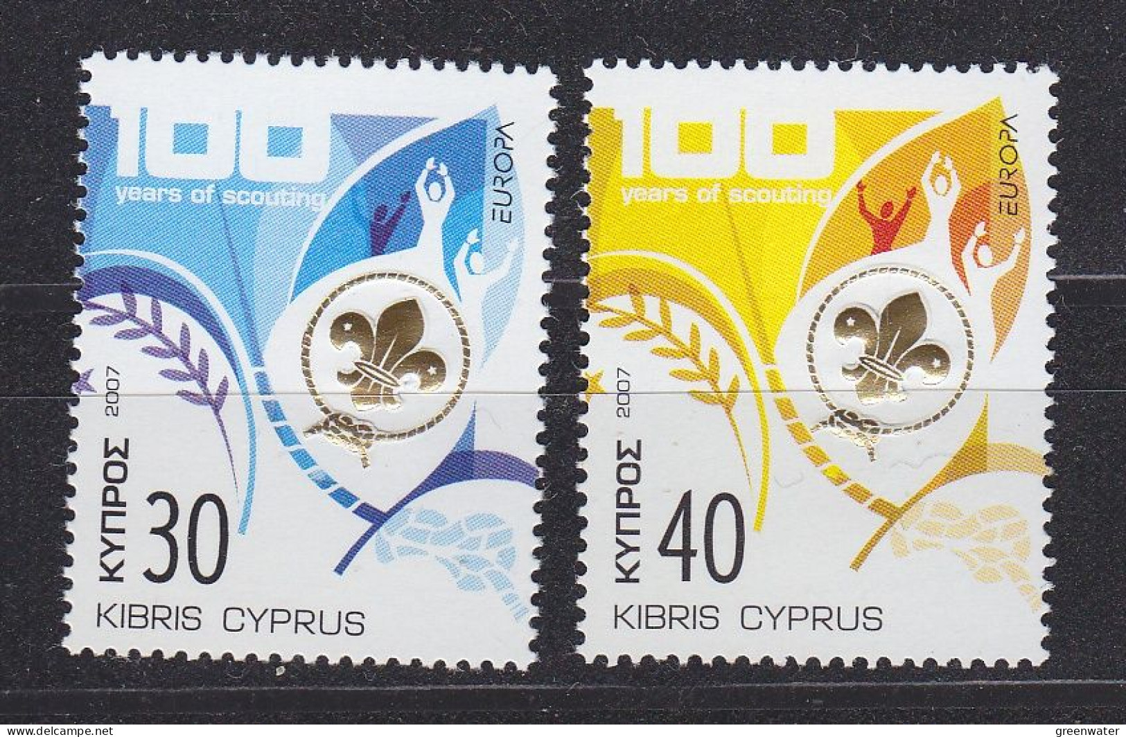 Europa Cept 2007 Cyprus  2v  ** Mnh (59477A) Scouting - 2007