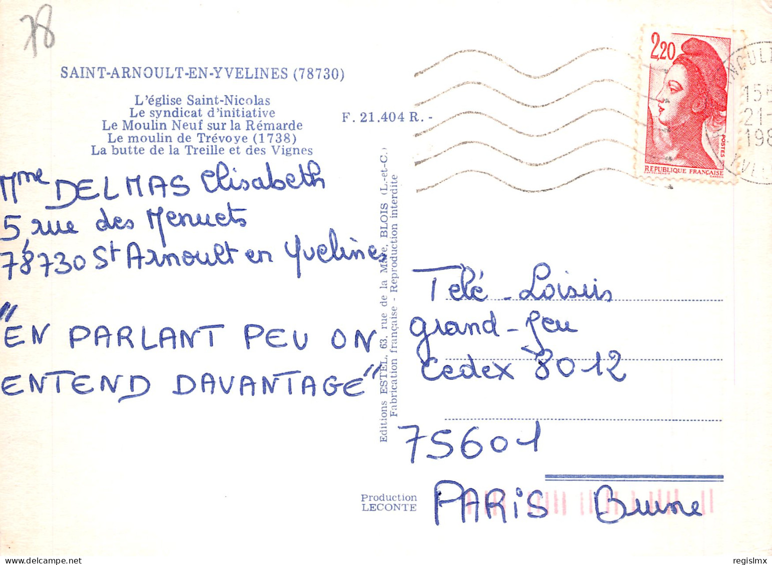 78-SAINT ARNOULT EN YVELINES-N°T2196-D/0291 - St. Arnoult En Yvelines