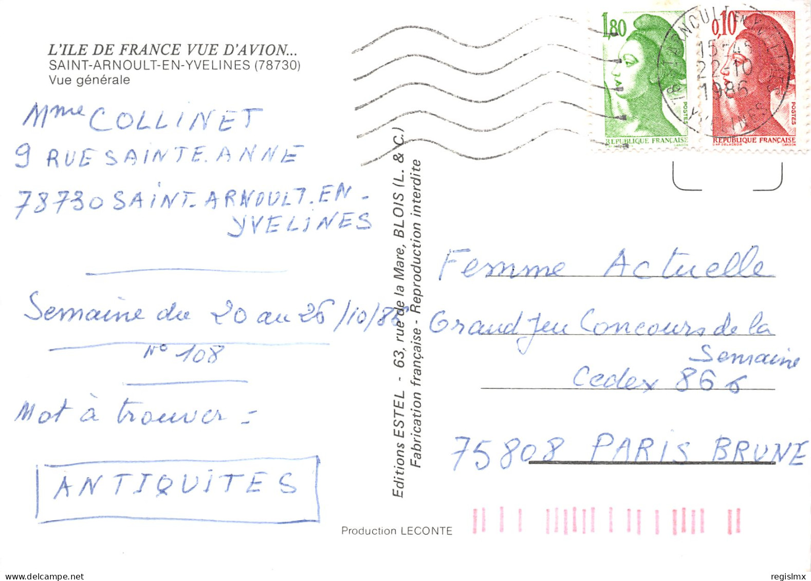 78-SAINT ARNOULT EN YVELINES-N°T2196-D/0051 - St. Arnoult En Yvelines