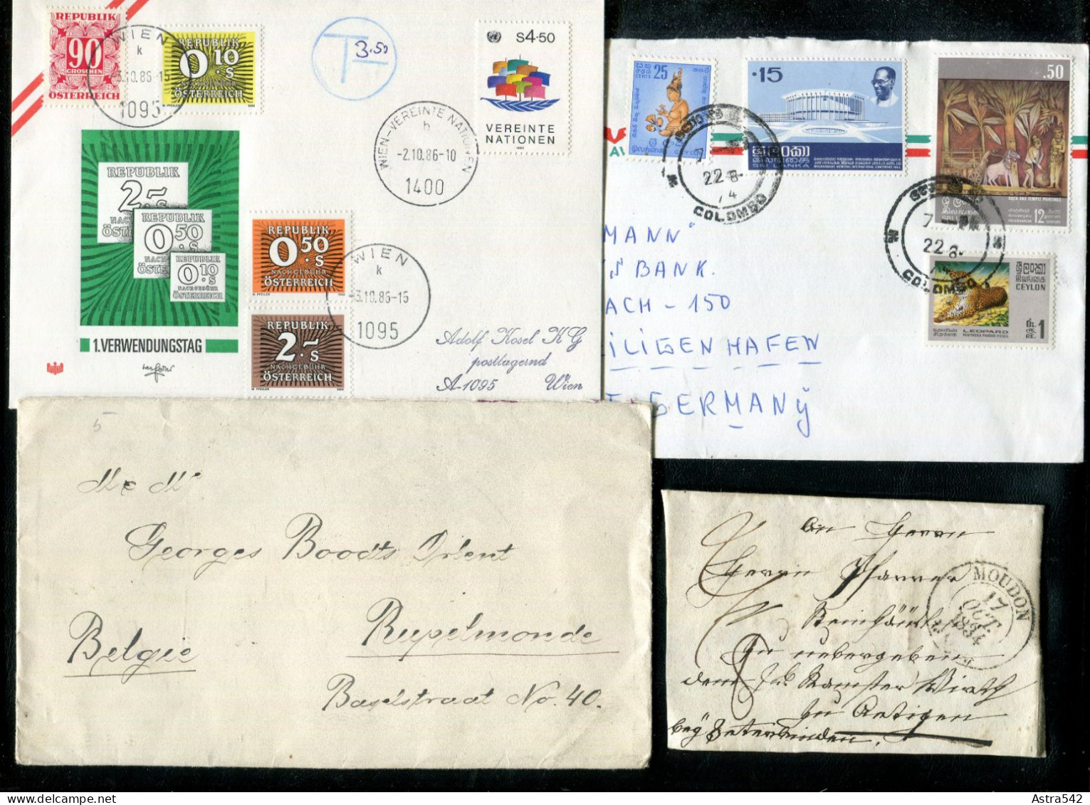 "WELTWEIT" Int. Belegeposten, Mit Rd. 80 Belegen, Vgl. Fotos (A1087) - Lots & Kiloware (mixtures) - Max. 999 Stamps