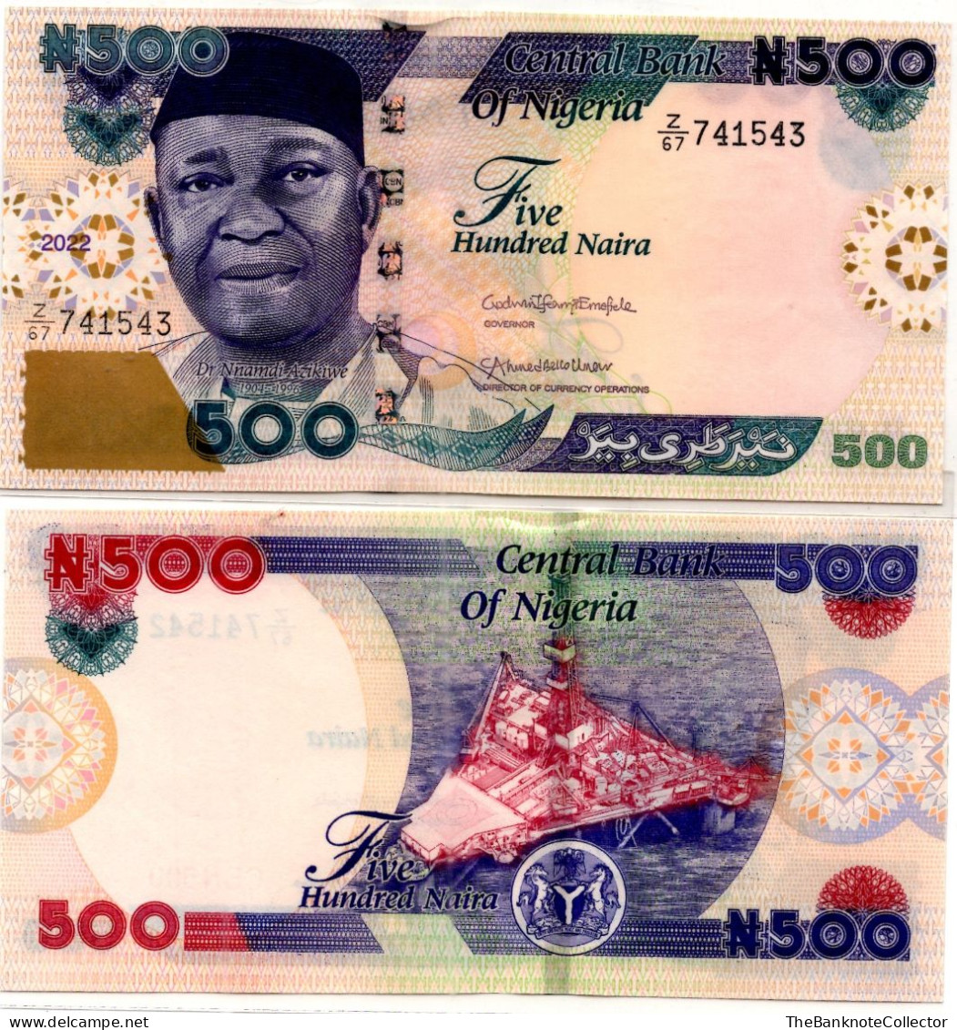 Nigeria 500 Naira 2022 P-30 UNC - Nigeria