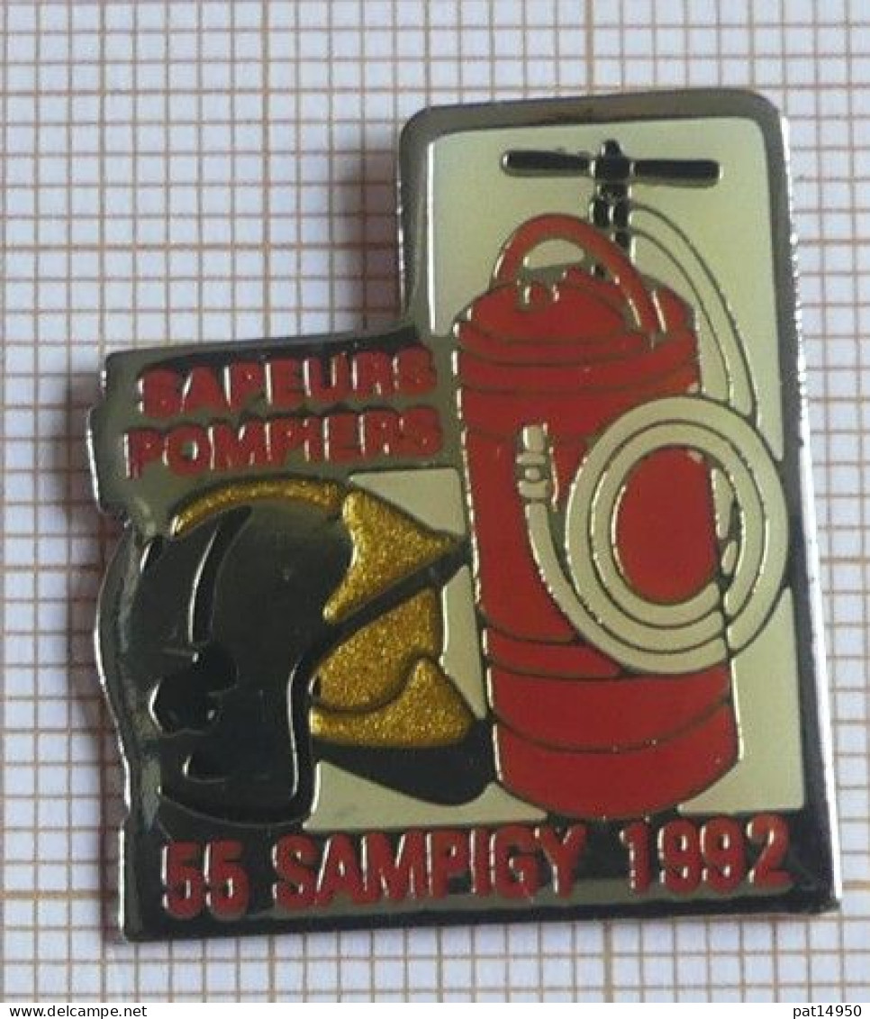 PAT14950  SAPEURS POMPIERS De SAMPIGNY Dpt 55 MEUSE ( écrit SAMPIGY ) - Bomberos