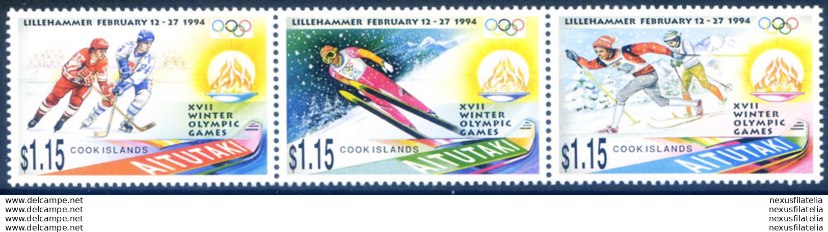 Sport. Olimpiadi Lillehammer 1994. - Aitutaki