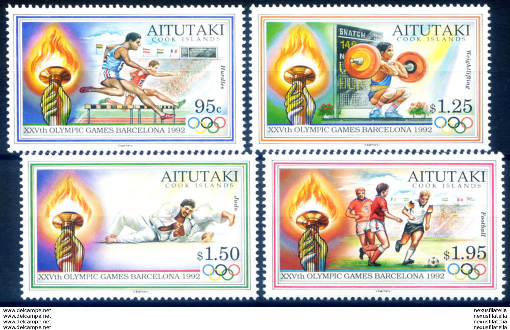 Sport. Olimpiadi Barcellona 1992. - Aitutaki