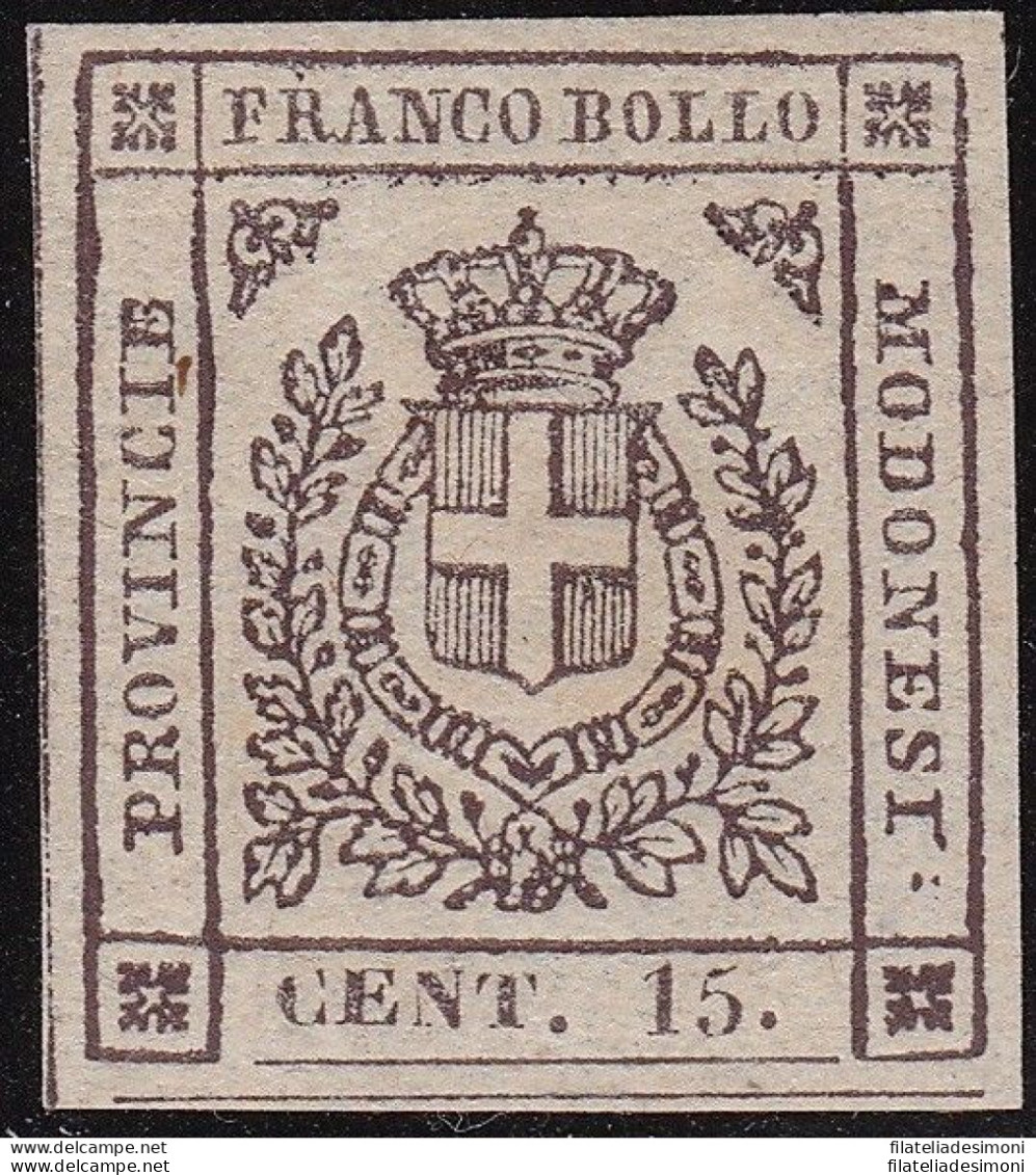 1859 Modena Governo Provvvisorio, N° 13a MLH/* Certificato Sorani - Modena