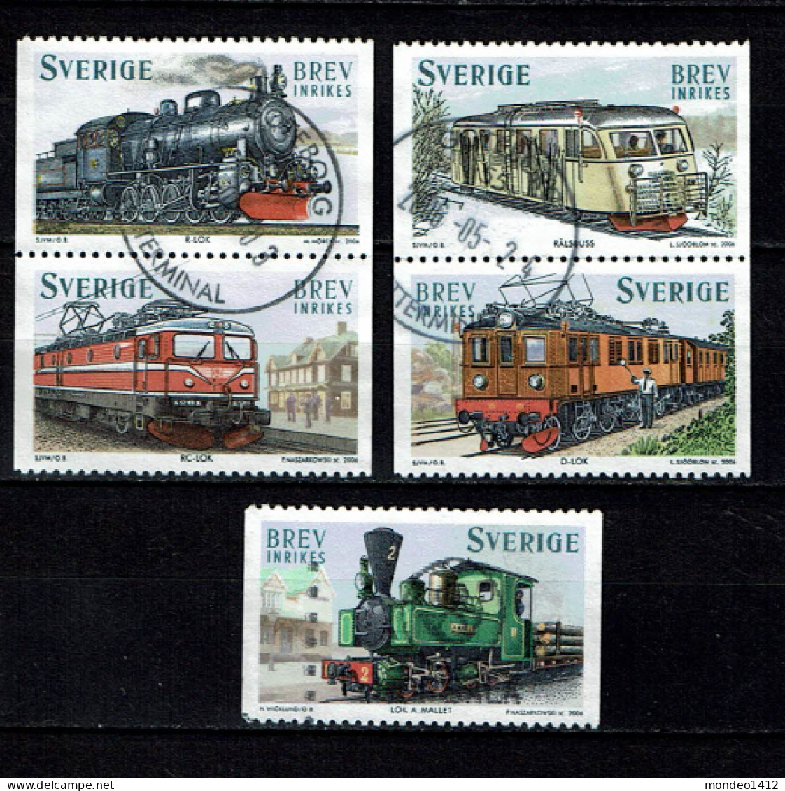 Sweden 2006 - Transport, Locomotive, Chemins De Fer - Used - Gebraucht