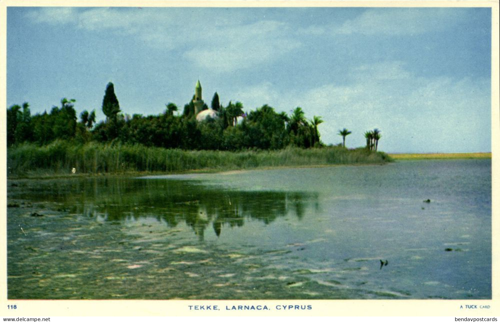 Cyprus, LARNACA, Hala Sultan Tekke Mosque (1960s) Raphael Tuck 118 Postcard - Cyprus
