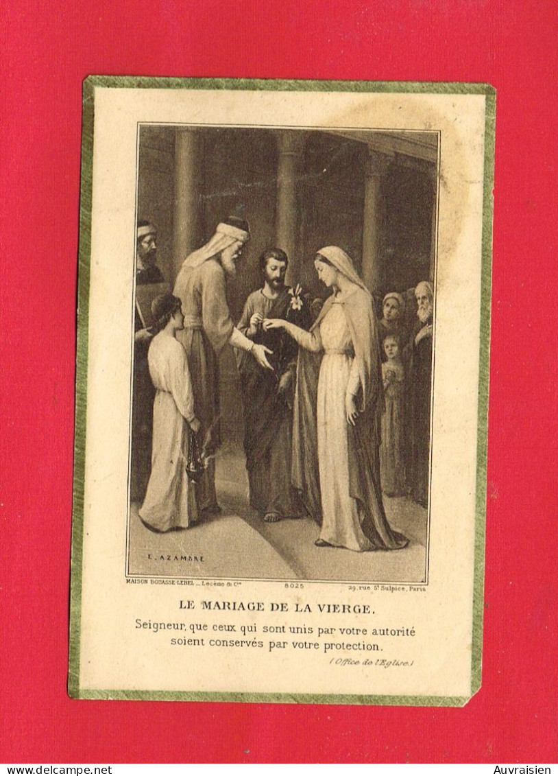 Image Pieuse ... Généalogie ... Mariage Antoinette MALLARD Enfant De Marie TOUR EN BESSIN Calvados - Huwelijksaankondigingen