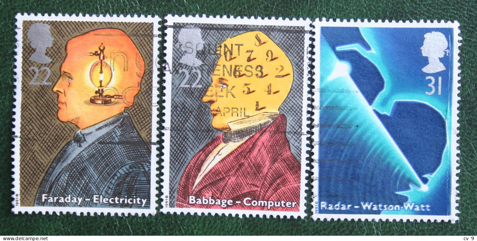 British Scientific Achievem SCIENTISTS Mi 1320-1322 1991 Used Gebruikt Oblitere ENGLAND GRANDE-BRETAGNE GB GREAT BRITAIN - Used Stamps