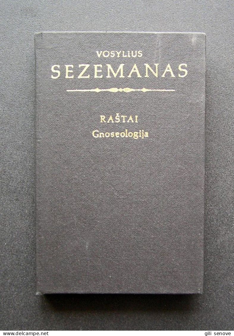 Lithuanian Book / Raštai. Gnoseologija By Sezemanas 1987 - Cultural