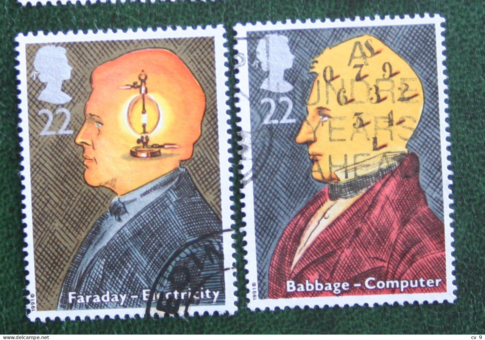 British Scientific Achievem SCIENTISTS Mi 1320-1321 1991 Used Gebruikt Oblitere ENGLAND GRANDE-BRETAGNE GB GREAT BRITAIN - Used Stamps