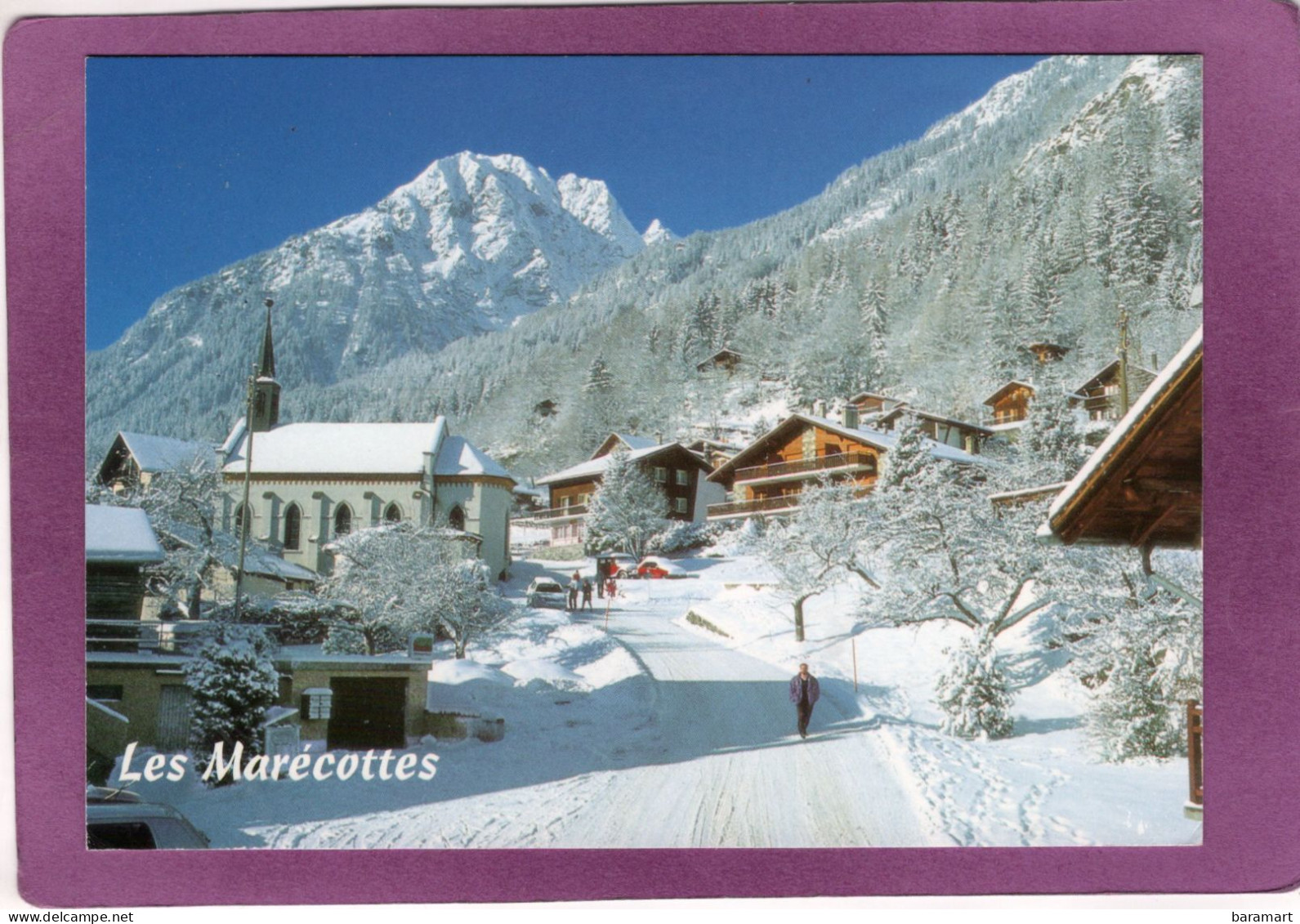 VS  SALVAN  Les Marécottes La Station Et Le Mont De La Barme - Salvan