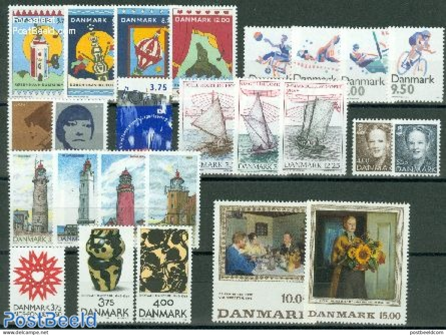 Denmark 1996 Yearset 1996 (25v), Mint NH, Various - Yearsets (by Country) - Neufs