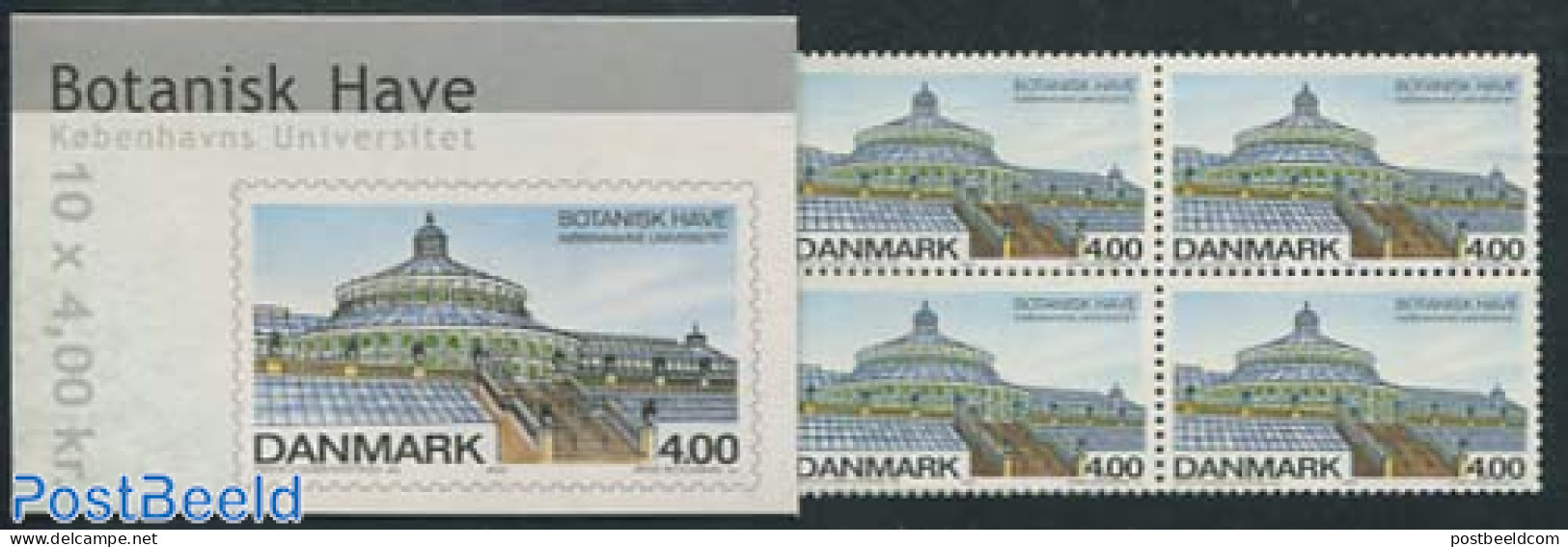 Denmark 2001 Botanic Garden Booklet, Mint NH, Nature - Gardens - Stamp Booklets - Unused Stamps