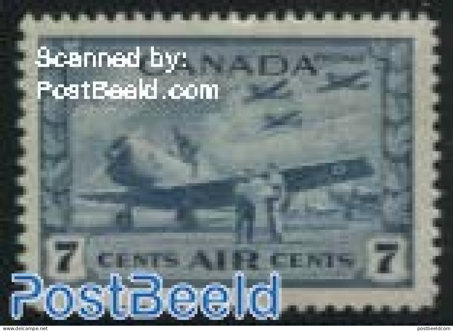 Canada 1943 7c, Stamp Out Of Set, Mint NH, Transport - Aircraft & Aviation - Nuevos