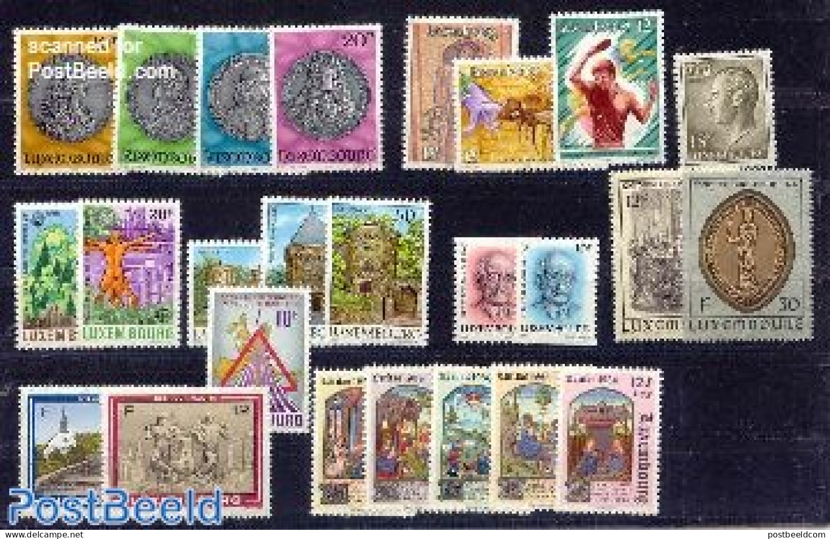 Luxemburg 1986 Yearset 1986, Complete, 25v, Mint NH, Various - Yearsets (by Country) - Neufs