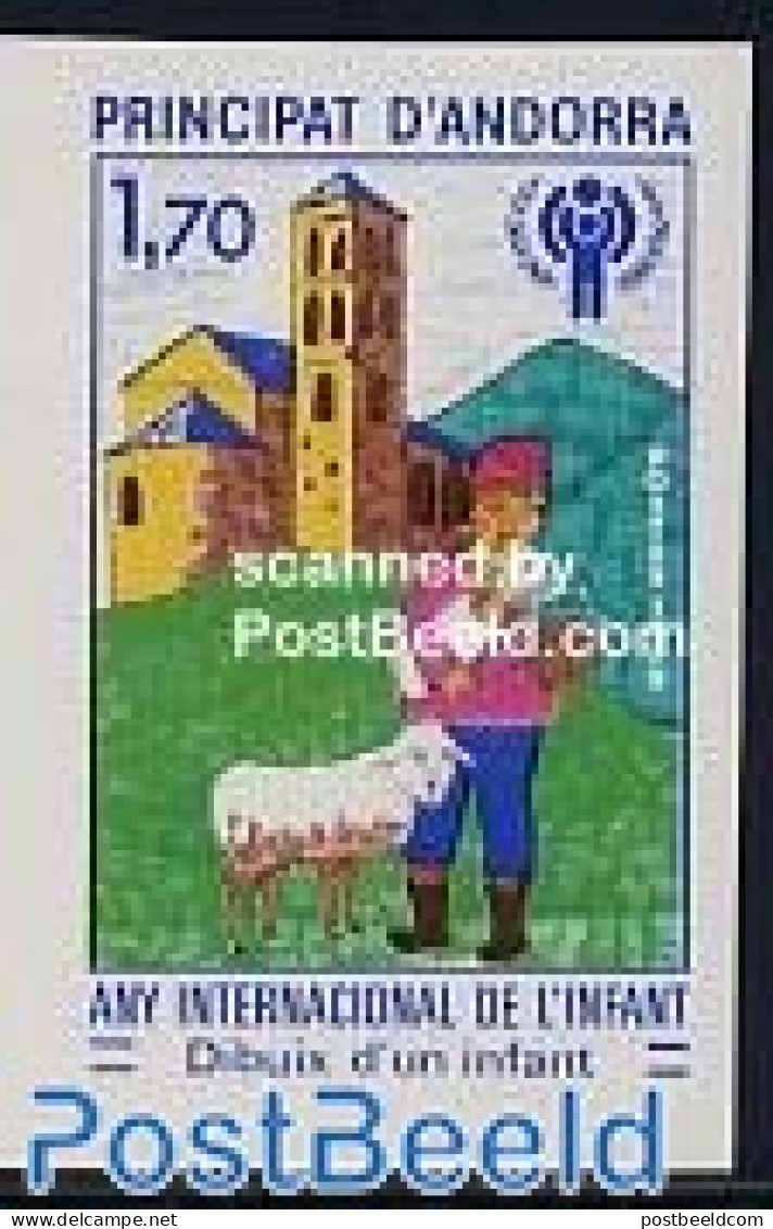 Andorra, French Post 1979 Int. Year Of The Child 1v Imperforated, Mint NH, Various - Nuevos