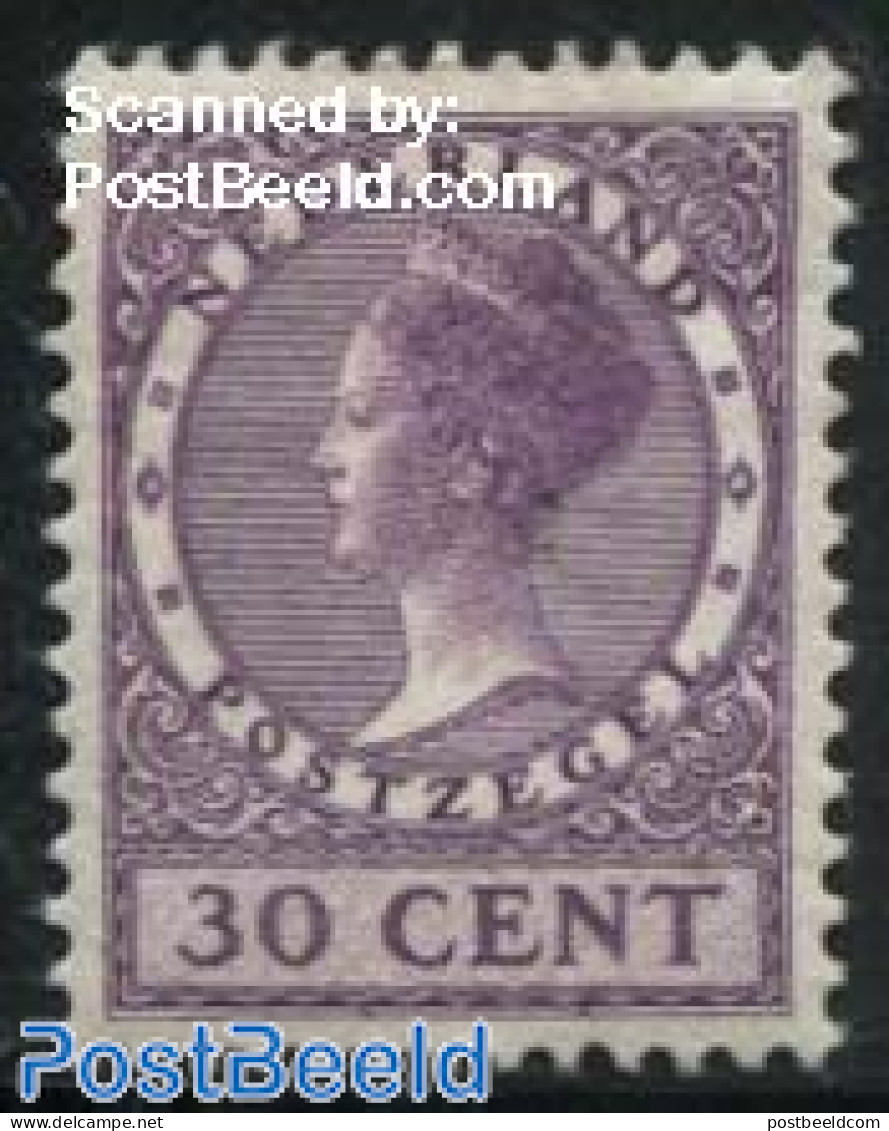 Netherlands 1924 30c, Without WM, Stamp Out Of Set, Mint NH - Unused Stamps