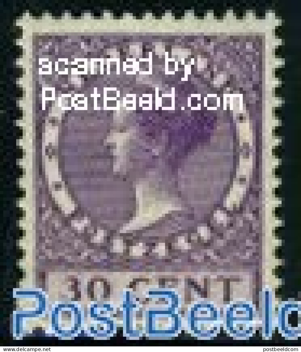 Netherlands 1926 30c, Perf. 12.5, Stamp Out Of Set, Unused (hinged) - Ongebruikt