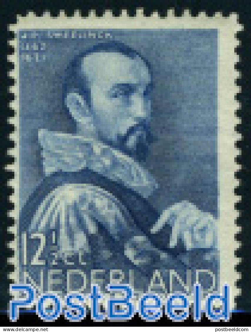 Netherlands 1935 12.5+3.5c, J. Sweelinck, Stamp Out Of Set, Unused (hinged), Performance Art - Music - Ongebruikt