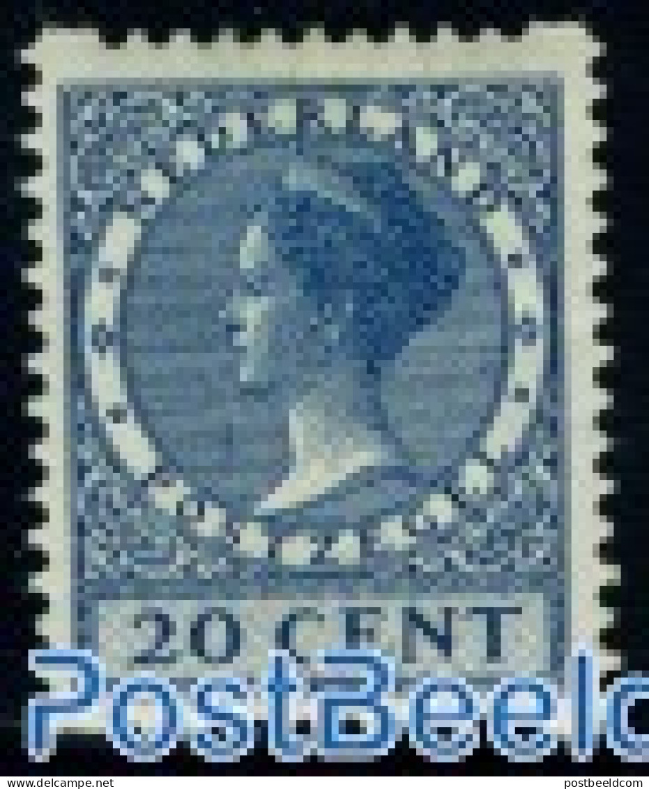 Netherlands 1930 20c, Stamp Out Of Set, Unused (hinged) - Neufs